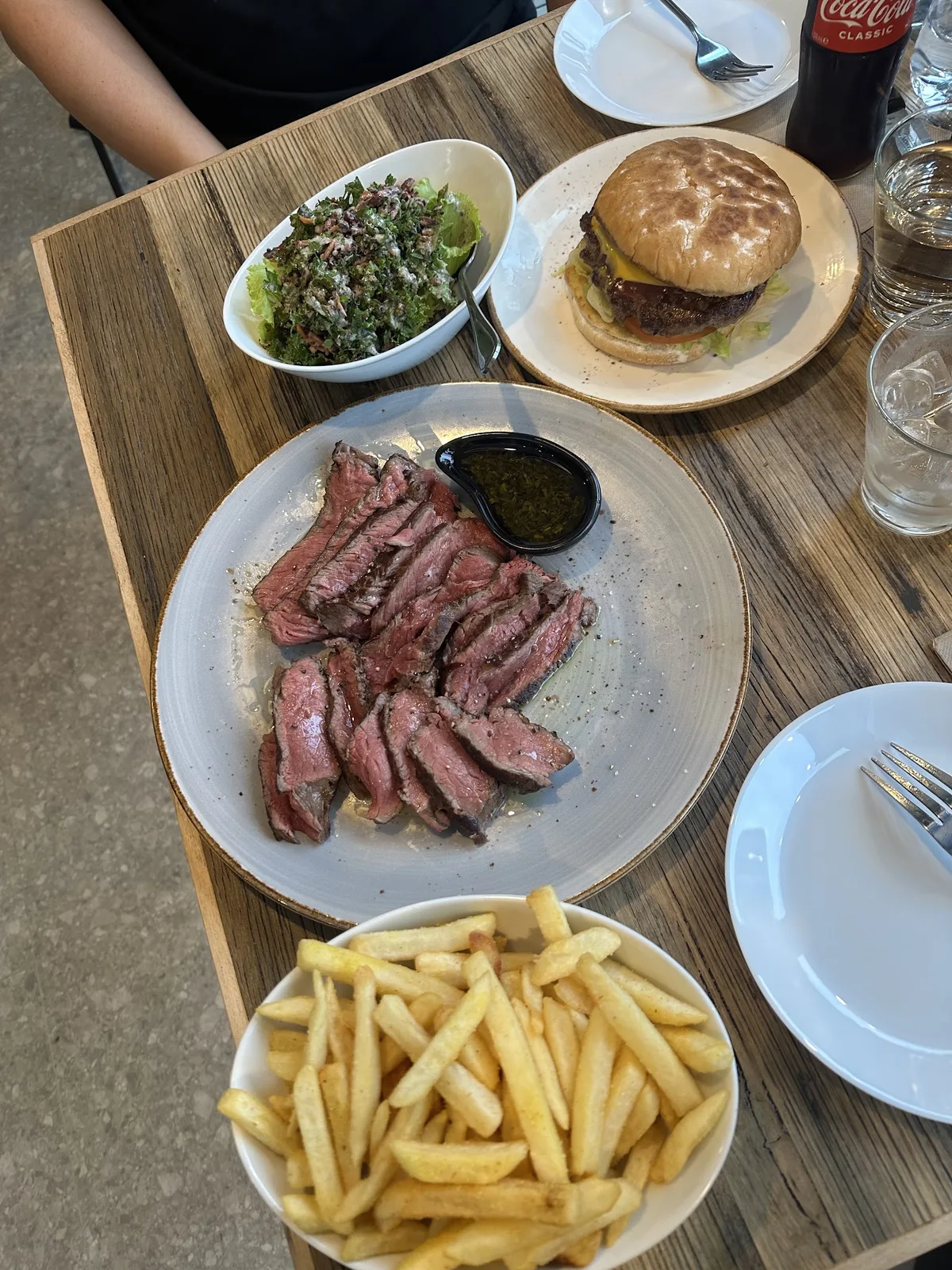 Triple-Stack Gourmet Burger & Chips